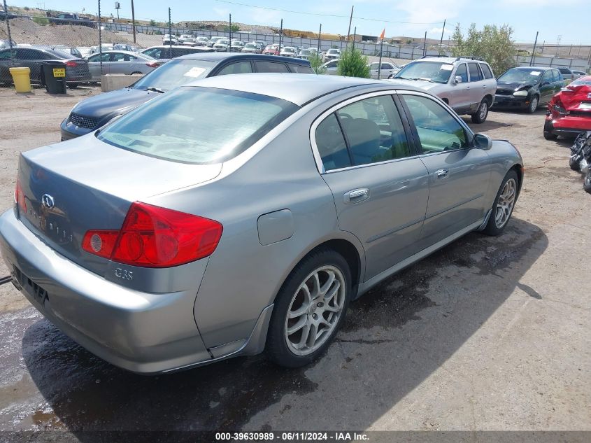 2006 Infiniti G35 VIN: JNKCV51E46M507599 Lot: 39630989