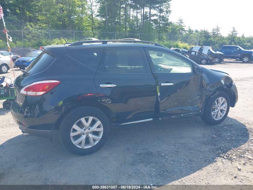 2012 Nissan Murano Sl VIN: JN8AZ1MW5CW228158 Lot: 39631007