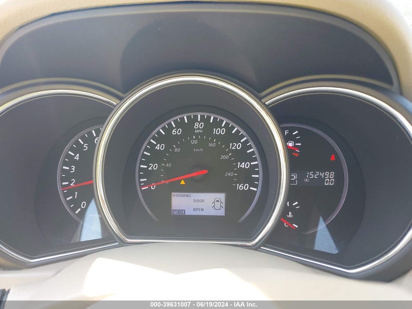 2012 Nissan Murano Sl VIN: JN8AZ1MW5CW228158 Lot: 39631007