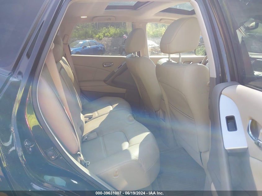 2012 Nissan Murano Sl VIN: JN8AZ1MW5CW228158 Lot: 39631007