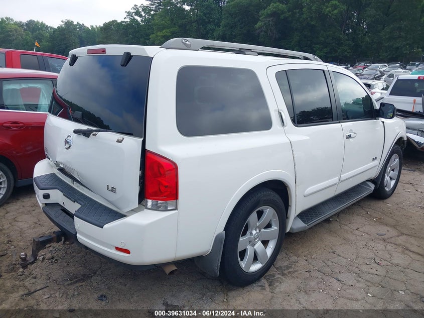 2009 Nissan Armada Le VIN: 5N1AA08D79N604293 Lot: 39631034