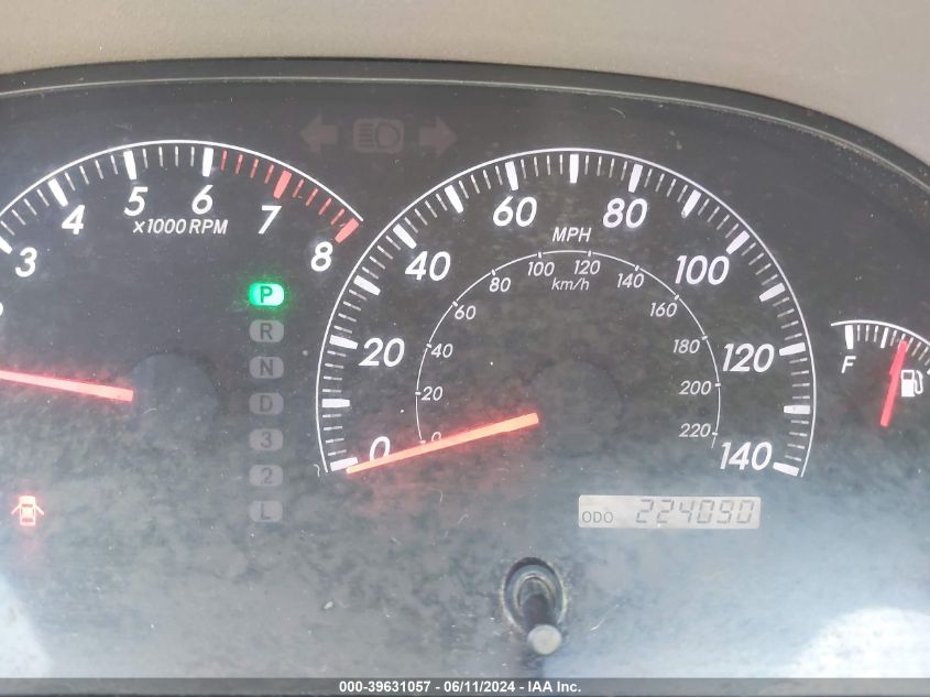 2005 Toyota Camry Le VIN: 4Z1BE32K35U579653 Lot: 39631057