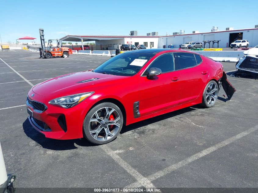 2018 Kia Stinger Gt2 VIN: KNAE55LC6J6019383 Lot: 39631077