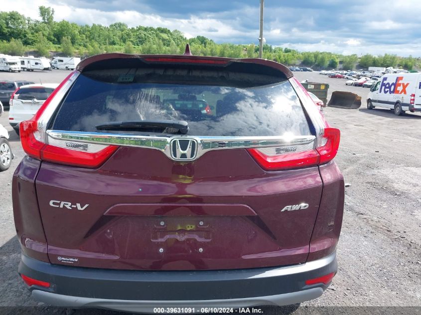 2019 Honda Cr-V Ex VIN: 5J6RW2H58KL031980 Lot: 39631091