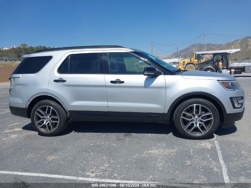 2017 Ford Explorer Sport VIN: 1FM5K8GT5HGD55789 Lot: 39631096