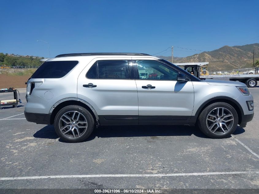 2017 Ford Explorer Sport VIN: 1FM5K8GT5HGD55789 Lot: 39631096