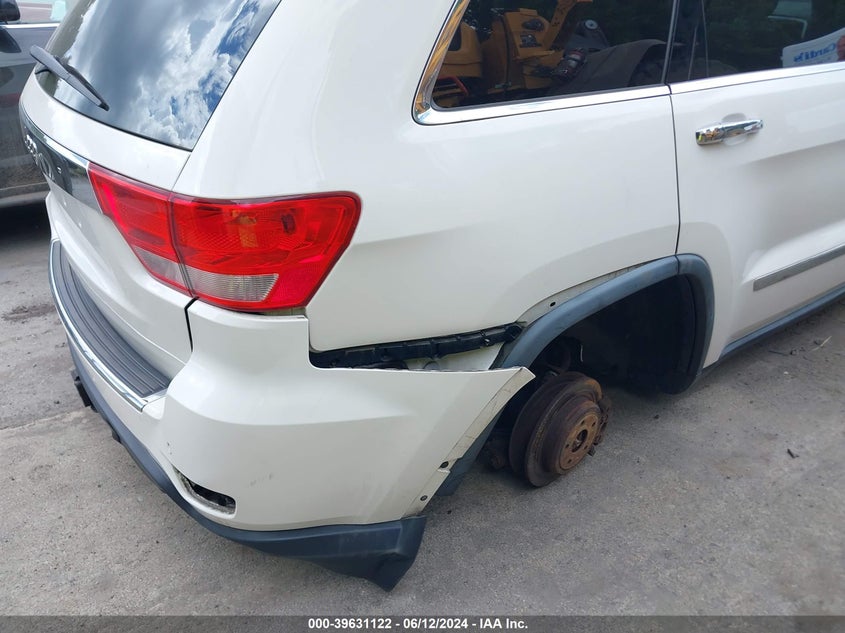 2012 Jeep Grand Cherokee Overland VIN: 1C4RJFCG3CC1757 Lot: 39631122