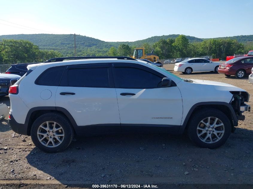 2015 Jeep Cherokee Sport VIN: 1C4PJMAB8FW595107 Lot: 39631170