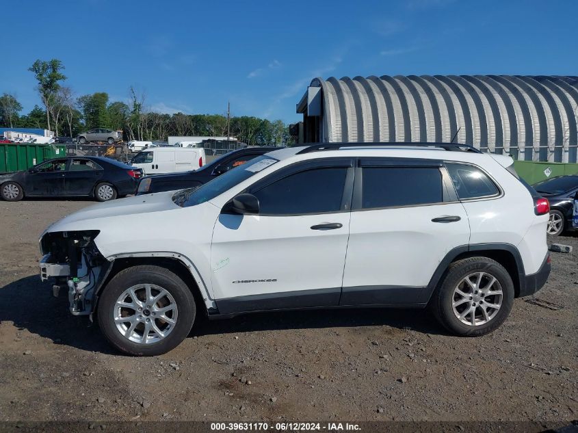 2015 Jeep Cherokee Sport VIN: 1C4PJMAB8FW595107 Lot: 39631170