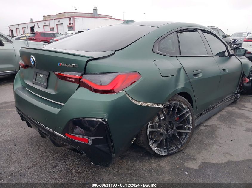 2022 BMW M440I Gran Coupe xDrive VIN: WBA13AW07NFM31235 Lot: 39631190