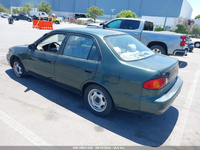 2001 Toyota Corolla Ce VIN: 1NXBR12E91Z481000 Lot: 39631200