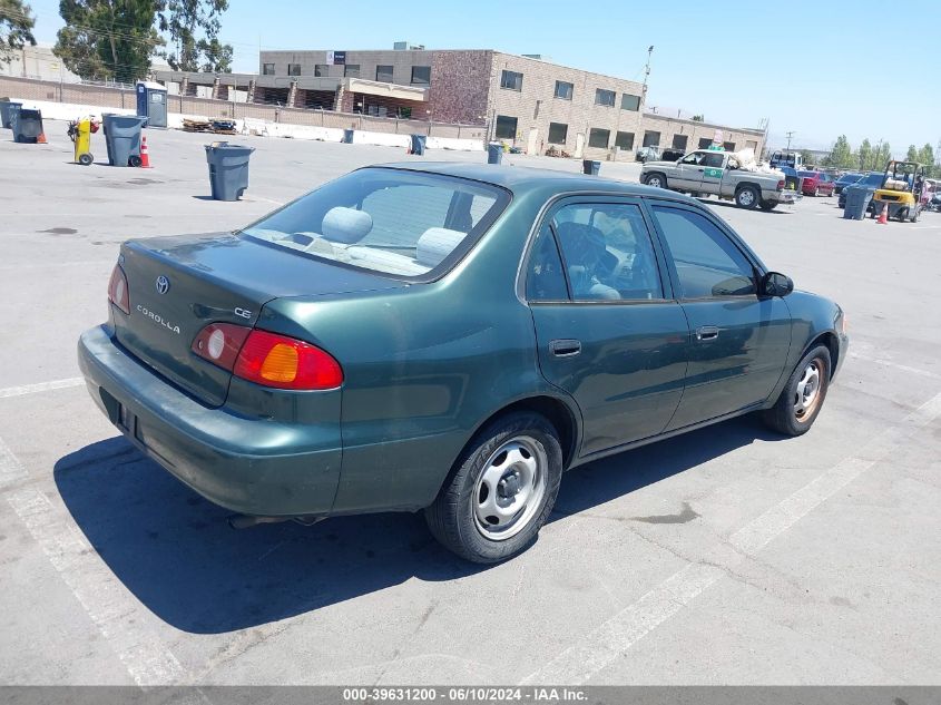 2001 Toyota Corolla Ce VIN: 1NXBR12E91Z481000 Lot: 39631200