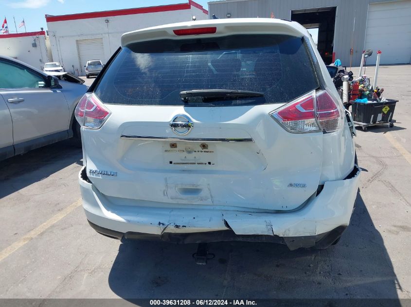 2016 Nissan Rogue S/Sl/Sv VIN: 5N1AT2MV7GC763747 Lot: 39631208