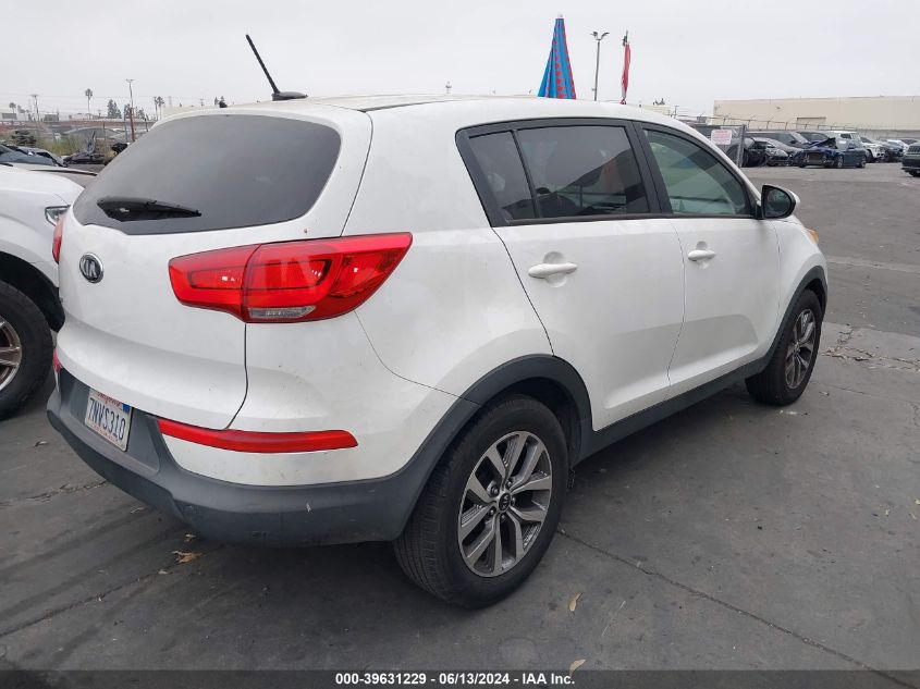 2016 Kia Sportage Lx VIN: KNDPB3AC5G7797365 Lot: 39631229