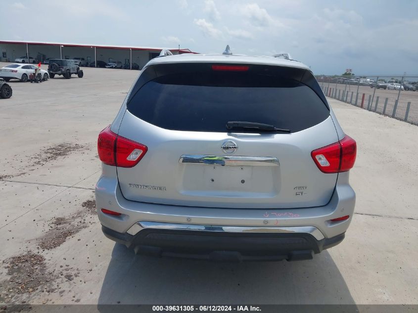 2019 Nissan Pathfinder Sl VIN: 5N1DR2MM1KC644491 Lot: 39631305
