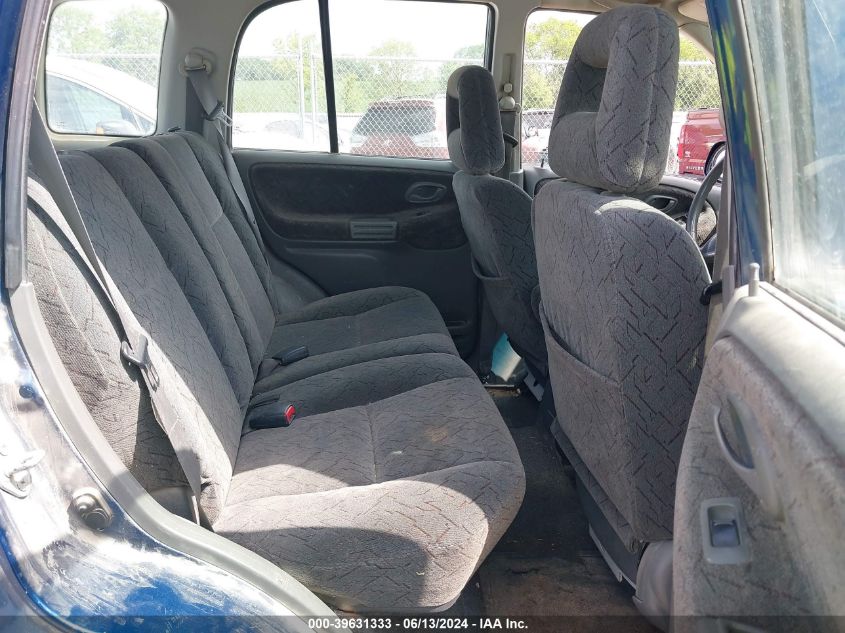 2002 Chevrolet Tracker Hard Top Lt VIN: 2CNBJ634626944799 Lot: 39631333