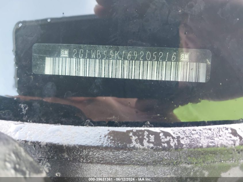 2006 Chevrolet Impala Ls VIN: 2G1WB55K169205216 Lot: 39631361
