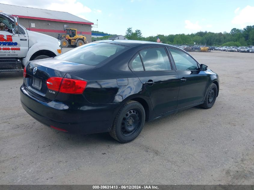 2011 Volkswagen Jetta 2.5L Se VIN: 3VWDZ7AJ3BM050198 Lot: 39631413