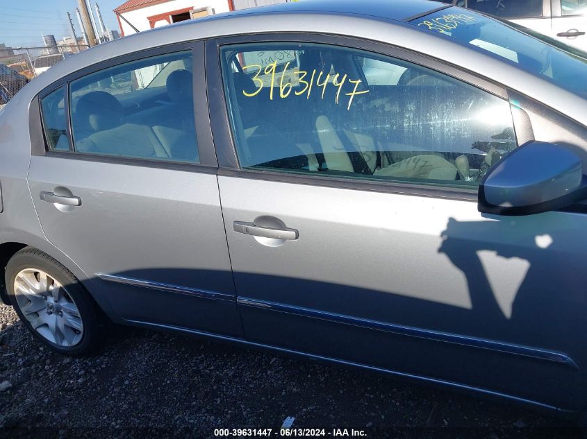 2010 Nissan Sentra 2.0S VIN: 3N1AB6AP6AL654652 Lot: 39631447