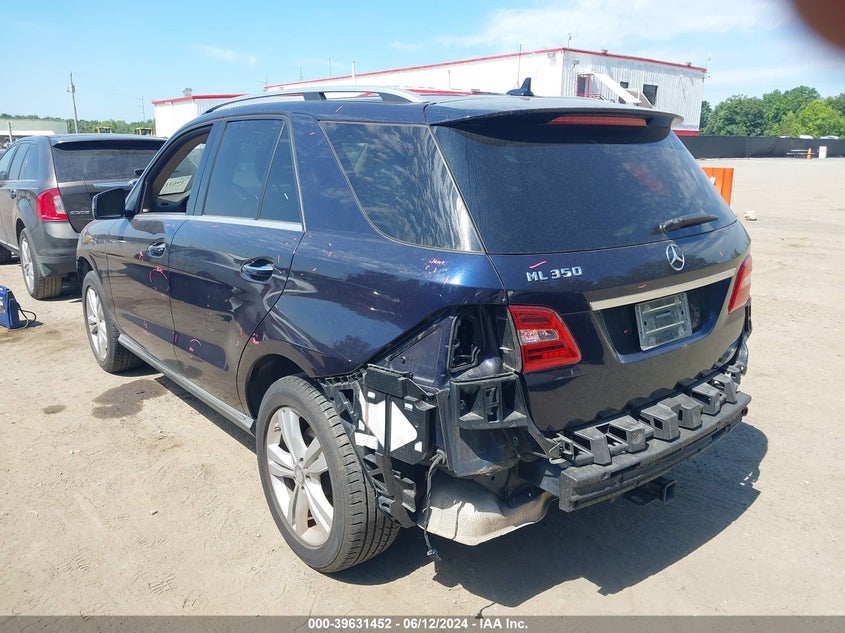 2013 Mercedes-Benz Ml 350 VIN: 4JGDA5JB2DA205052 Lot: 39631452