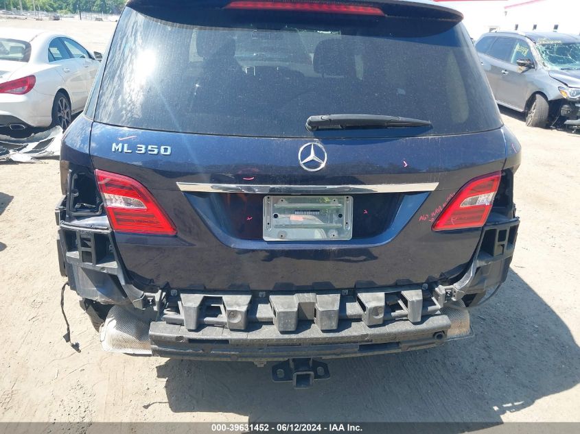 2013 Mercedes-Benz Ml 350 VIN: 4JGDA5JB2DA205052 Lot: 39631452