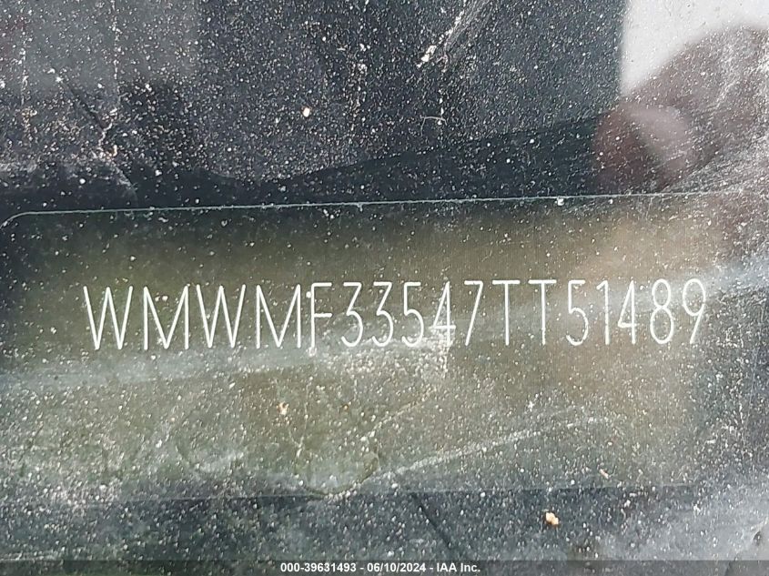 2007 Mini Cooper VIN: WMWMF33547TT51489 Lot: 39631493