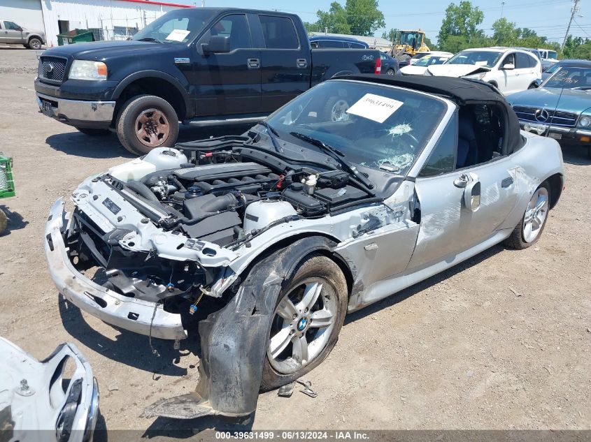 2000 BMW Z3 2.8 VIN: 4USCH3345YLF41591 Lot: 39631499