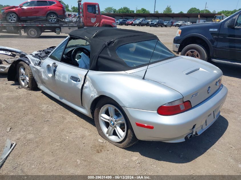 2000 BMW Z3 2.8 VIN: 4USCH3345YLF41591 Lot: 39631499