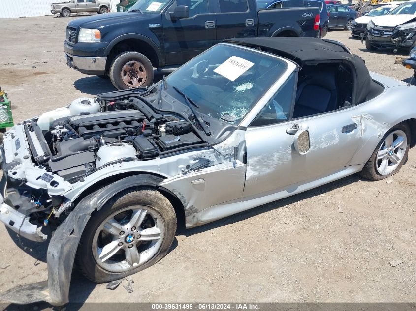 2000 BMW Z3 2.8 VIN: 4USCH3345YLF41591 Lot: 39631499