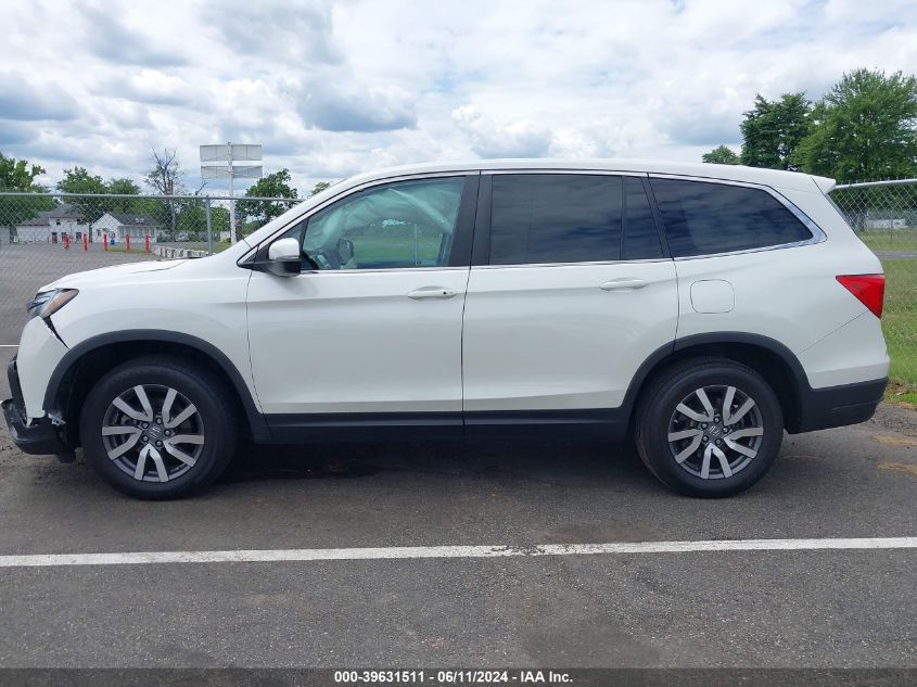 2019 Honda Pilot Ex-L VIN: 5FNYF6H54KB063370 Lot: 39631511