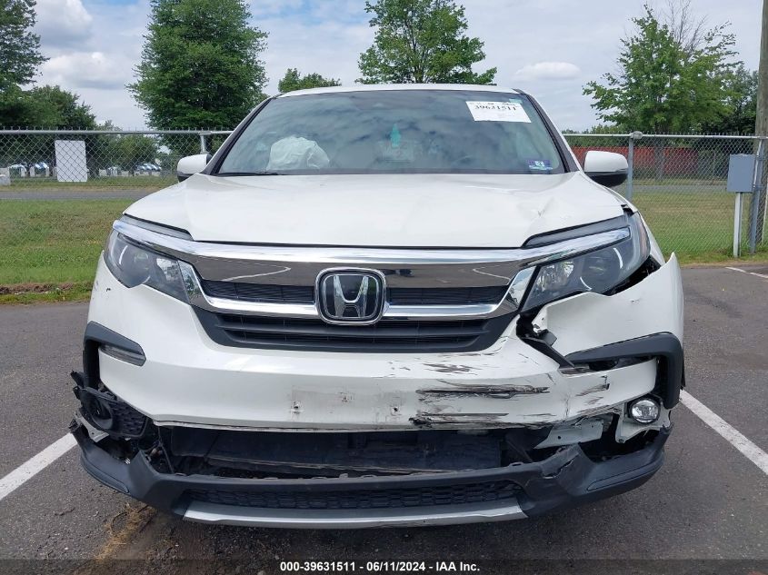 2019 Honda Pilot Ex-L VIN: 5FNYF6H54KB063370 Lot: 39631511