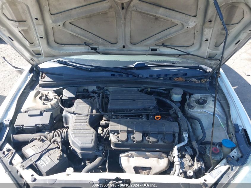 2004 Honda Civic Lx VIN: 2HGES16574H516626 Lot: 39631515