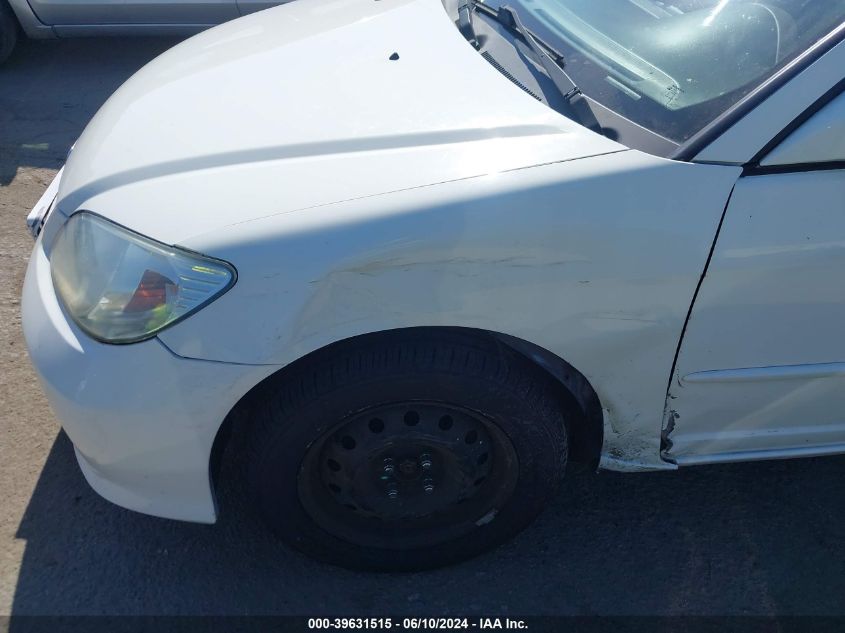 2004 Honda Civic Lx VIN: 2HGES16574H516626 Lot: 39631515