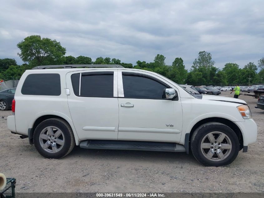 2009 Nissan Armada Le VIN: 5N1AA08C29N606461 Lot: 39631549