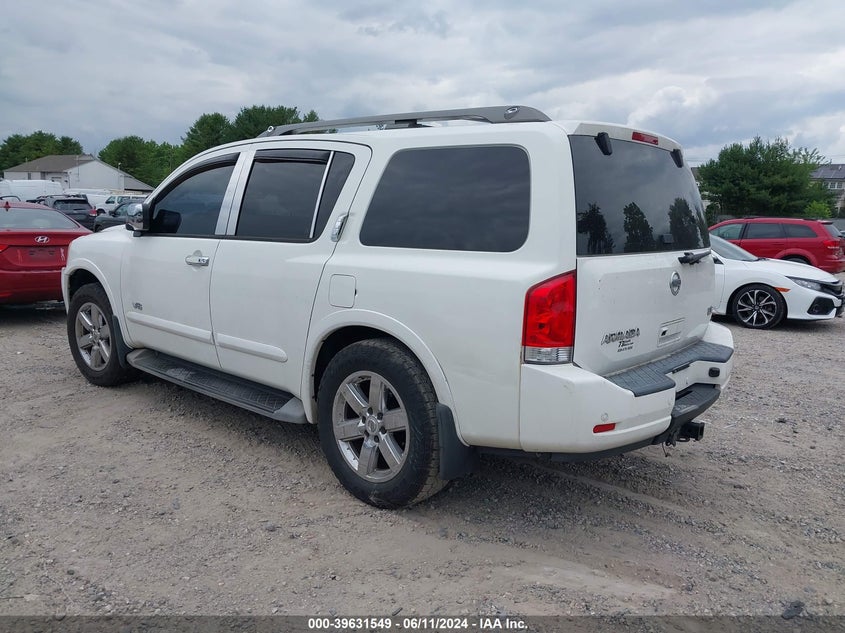 2009 Nissan Armada Le VIN: 5N1AA08C29N606461 Lot: 39631549