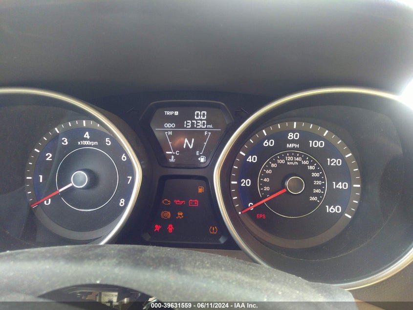 2012 Hyundai Elantra Gls VIN: 5NPDH4AE4CH091857 Lot: 39631559