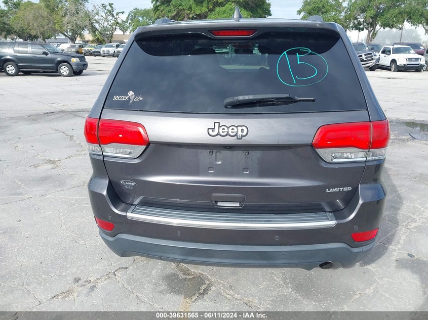 2017 Jeep Grand Cherokee Limited 4X2 VIN: 1C4RJEBG5HC712753 Lot: 39631565