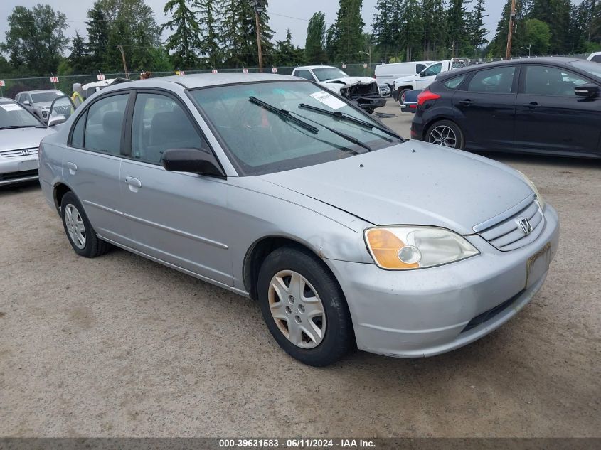 2003 Honda Civic Lx VIN: 2HGES16683H528128 Lot: 39631583