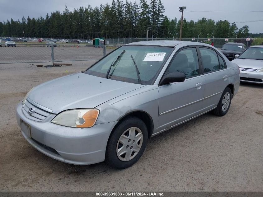 2003 Honda Civic Lx VIN: 2HGES16683H528128 Lot: 39631583