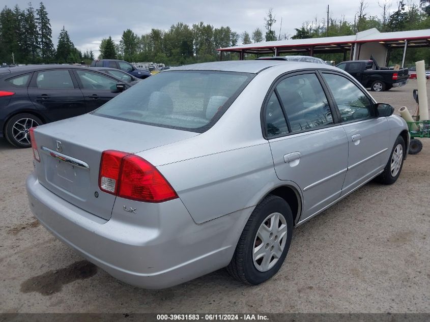 2003 Honda Civic Lx VIN: 2HGES16683H528128 Lot: 39631583