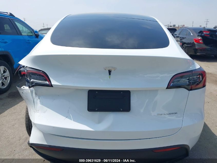 2023 Tesla Model Y Awd/Long Range Dual Motor All-Wheel Drive VIN: 7SAYGDEE6PA093015 Lot: 39631629