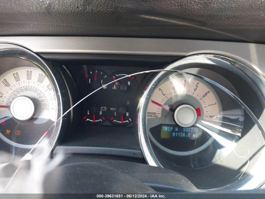 2011 Ford Mustang V6 Premium VIN: 1ZVBP8AM3B5156766 Lot: 39631651