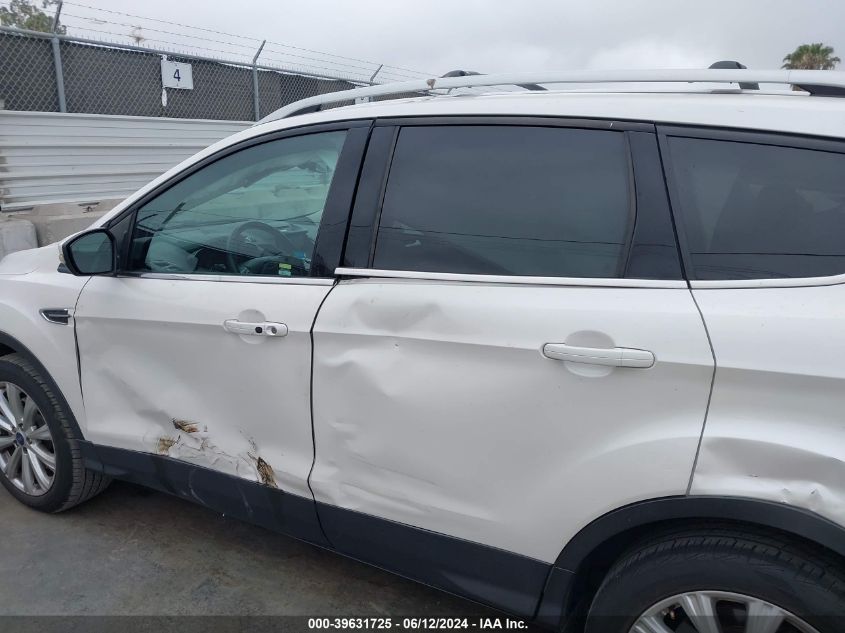 2017 Ford Escape Titanium VIN: 1FMCU0J91HUD12553 Lot: 39631725