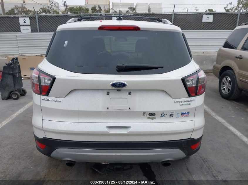 2017 Ford Escape Titanium VIN: 1FMCU0J91HUD12553 Lot: 39631725