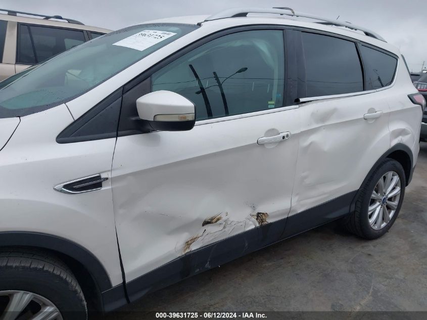 2017 Ford Escape Titanium VIN: 1FMCU0J91HUD12553 Lot: 39631725