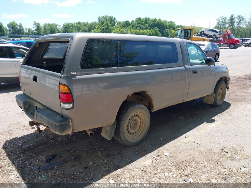 2002 Toyota Tundra VIN: 5TBJN32112S289752 Lot: 39631751