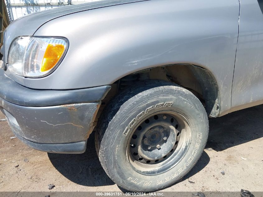 2002 Toyota Tundra VIN: 5TBJN32112S289752 Lot: 39631751