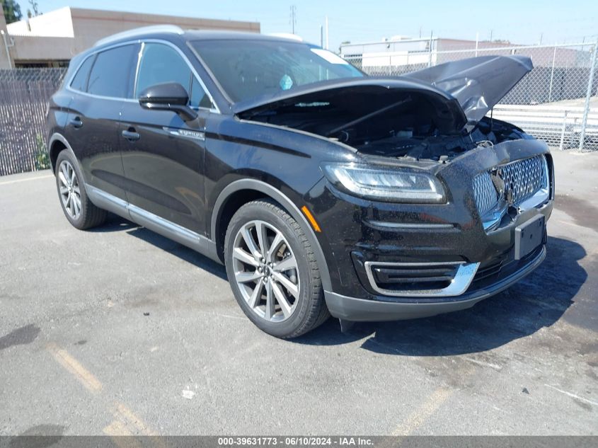 2019 Lincoln Nautilus Select VIN: 2LMPJ6K90KBL15151 Lot: 39631773