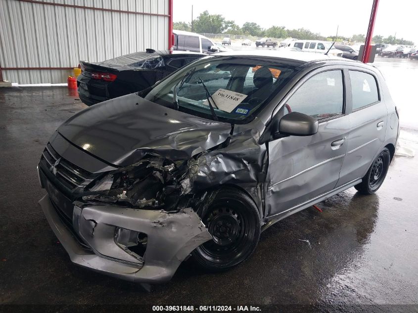 2022 Mitsubishi Mirage Es/Le VIN: ML32AUHJXNH009889 Lot: 39631848