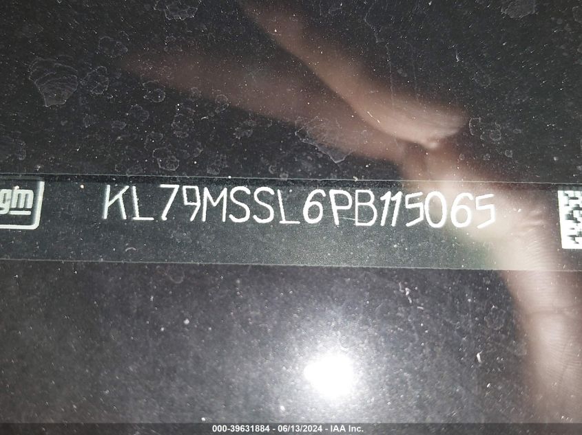 2023 Chevrolet Trailblazer Awd Activ VIN: KL79MSSL6PB115065 Lot: 39631884